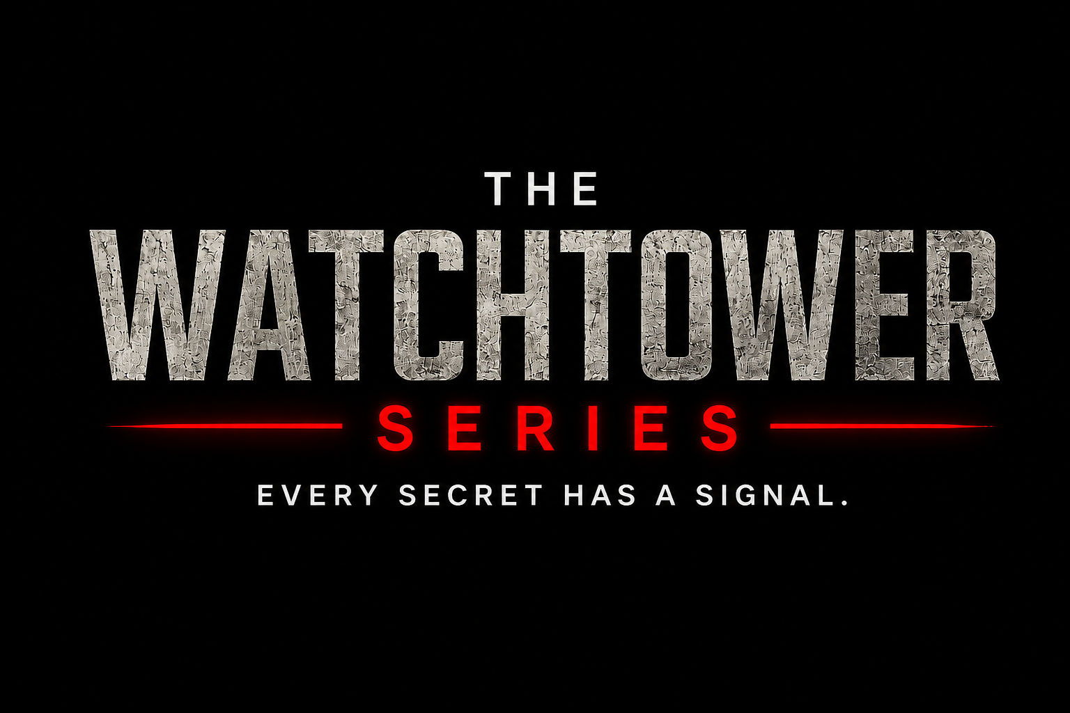 Watchtower Series logo black background